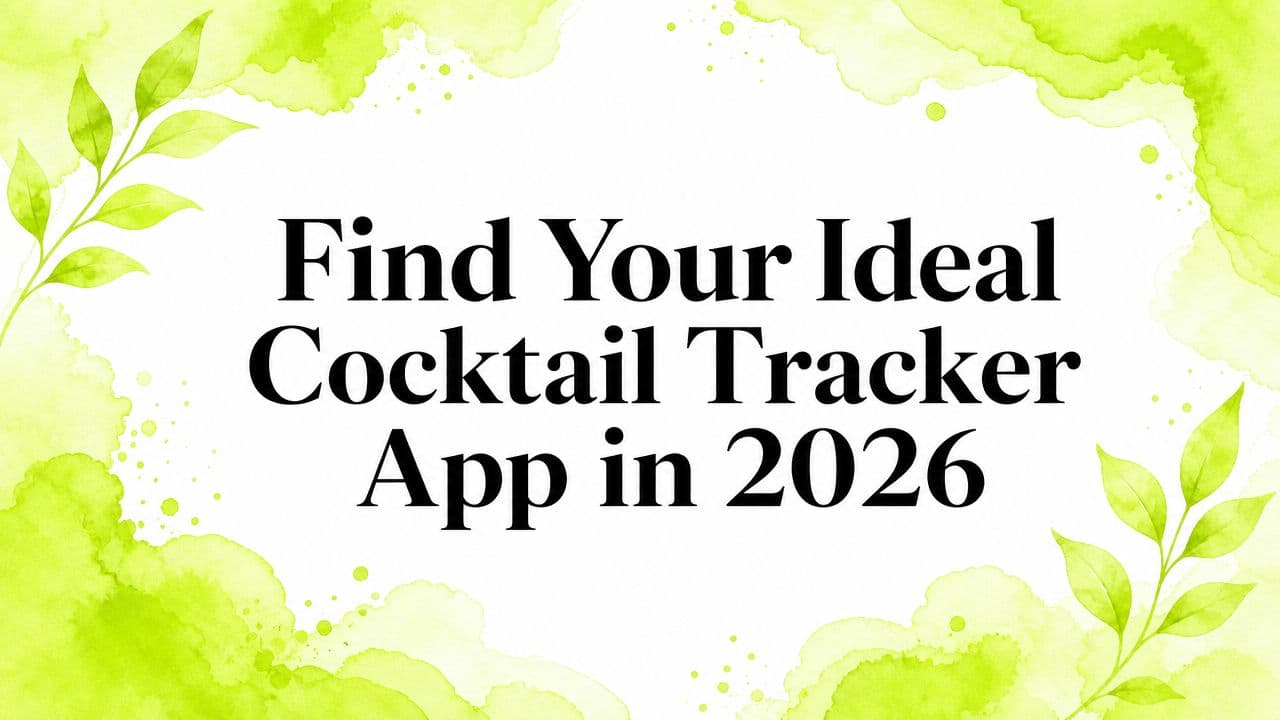 Find Your Ideal Cocktail Tracker App in 2026