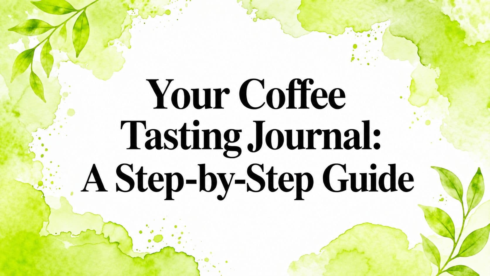 Your Coffee Tasting Journal: A Step-by-Step Guide