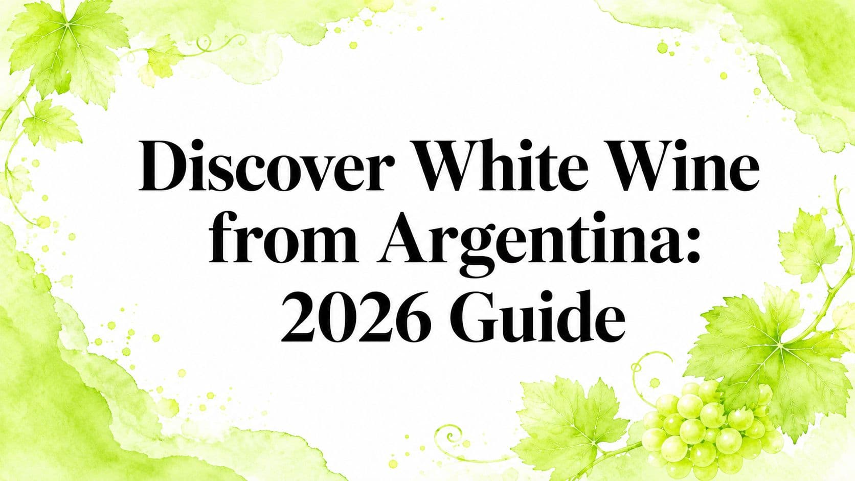 Discover White Wine from Argentina: 2026 Guide