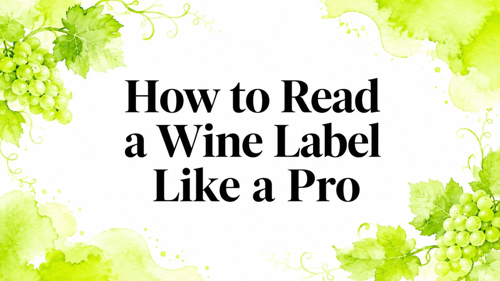 How to Read a Wine Label Like a Pro